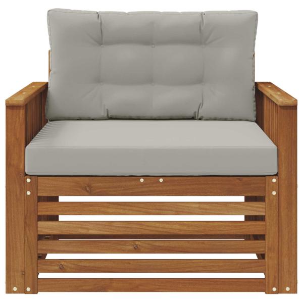 Outdoor-Sofa Massives Akazienholz und Polyester