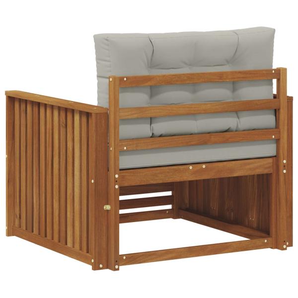 Outdoor-Sofa Massives Akazienholz und Polyester