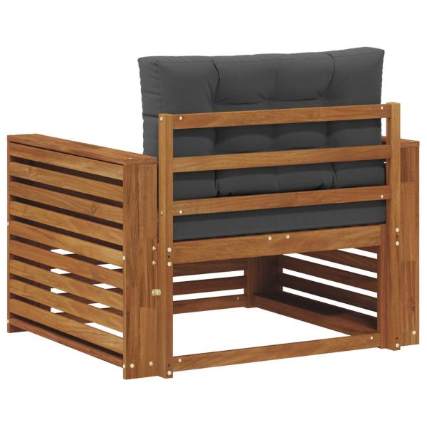 Outdoor-Sofa Massives Akazienholz und Polyester