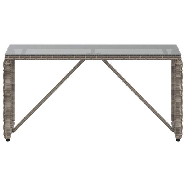 Tisch für Outdoor Grau und Schwarz 80 x 40 x 40 cm