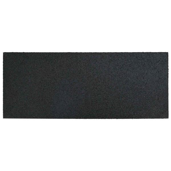 Gehwegstein 6 stk. Schwarz 60,5 x 25 x 2 cm Gummi