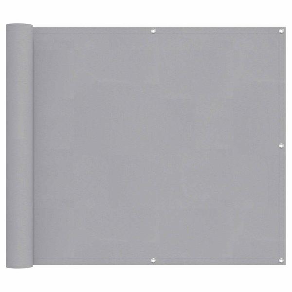 Balkonsichtschutz Hellgrau 100 x 300 cm Oxford-Stoff