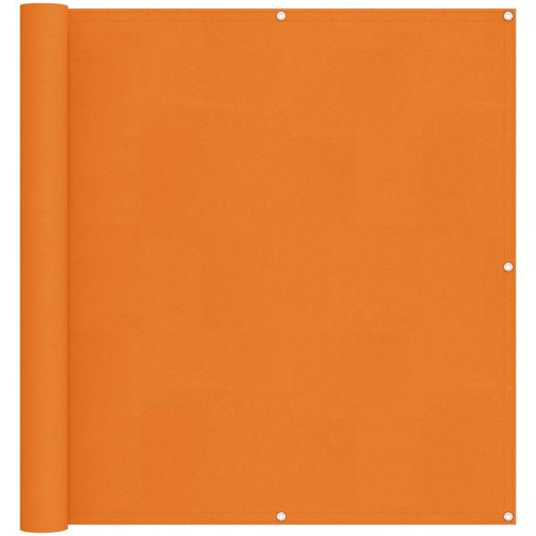 Balkonsichtschutz 110 x 500 cm Oxford-Stoff Rechteckig Orange