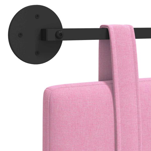 Hängendes Kopfteil Rosa Stoff
