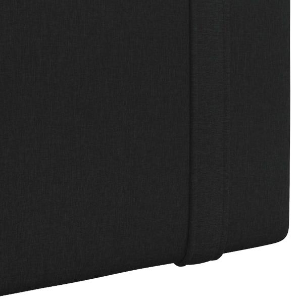 Hängendes Kopfteil Schwarz Stoff