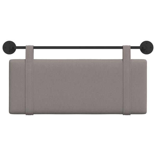Hängendes Kopfteil Taupe Stoff