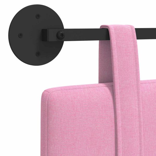 Hängendes Kopfteil Rosa Stoff