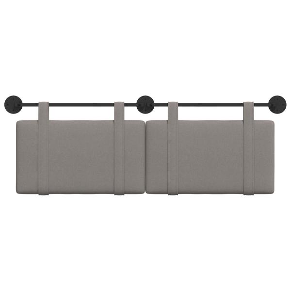 Hängendes Kopfteil Taupe Stoff