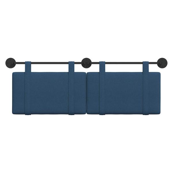 Hängendes Kopfteil Blau Stoff