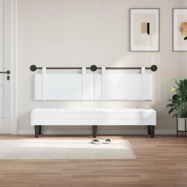 Hängendes Kopfteil Weiß Stoff