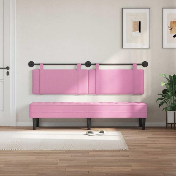 Hängendes Kopfteil Rosa Stoff