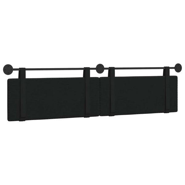 Hängendes Kopfteil Schwarz Stoff