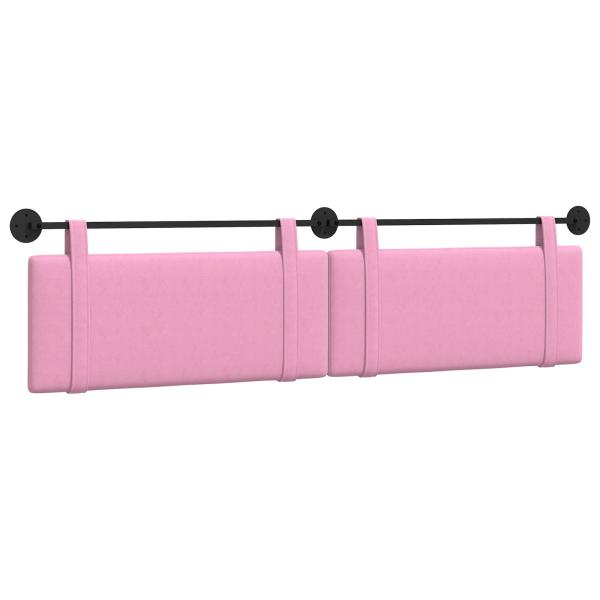Hängendes Kopfteil Rosa Stoff