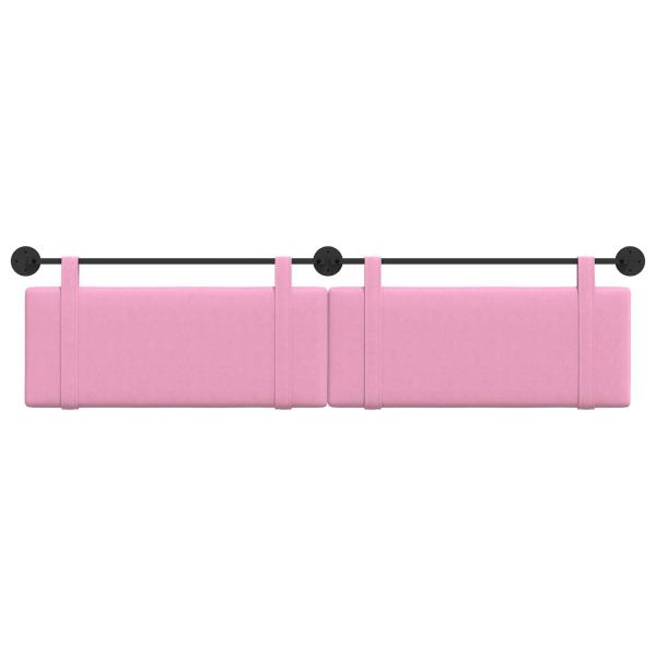 Hängendes Kopfteil Rosa Stoff