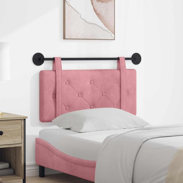 ARDEBO.de - Hängendes Kopfteil Rosa Samt