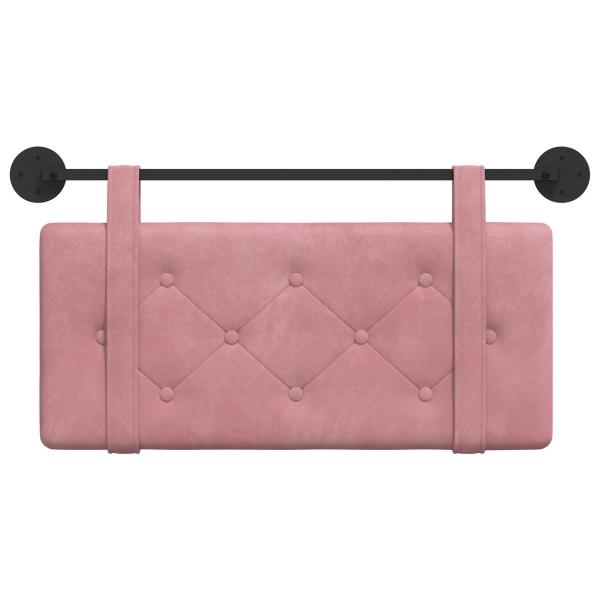 Hängendes Kopfteil Rosa Samt
