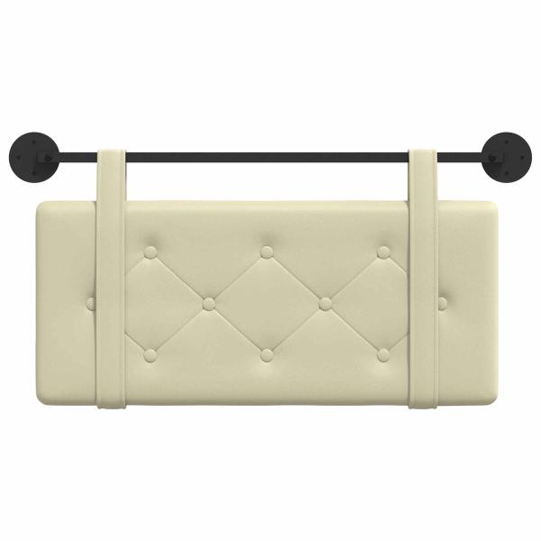 Hängendes Kopfteil Creme Kunstleder
