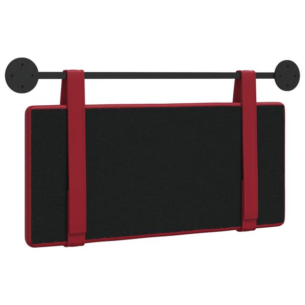 Hängendes Kopfteil Weinrot Kunstleder