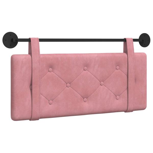 Hängendes Kopfteil Rosa Samt