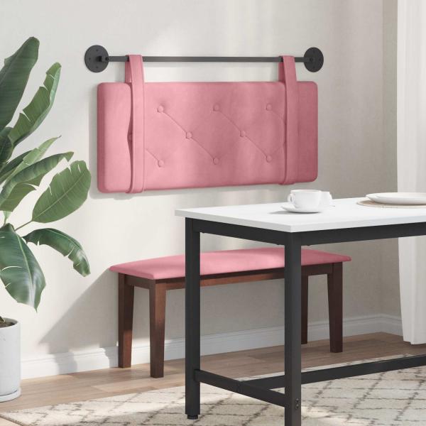 Hängendes Kopfteil Rosa Samt