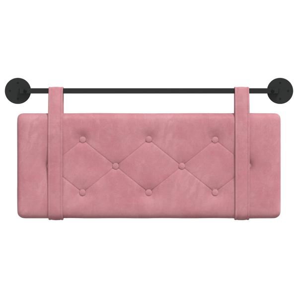 Hängendes Kopfteil Rosa Samt