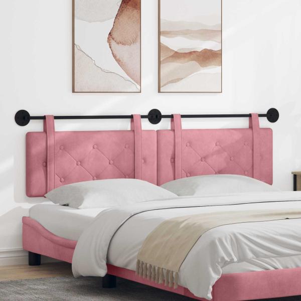 ARDEBO.de - Hängendes Kopfteil Rosa Samt