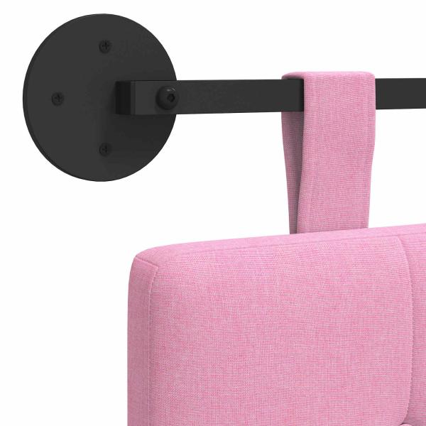Hängendes Kopfteil Rosa Stoff