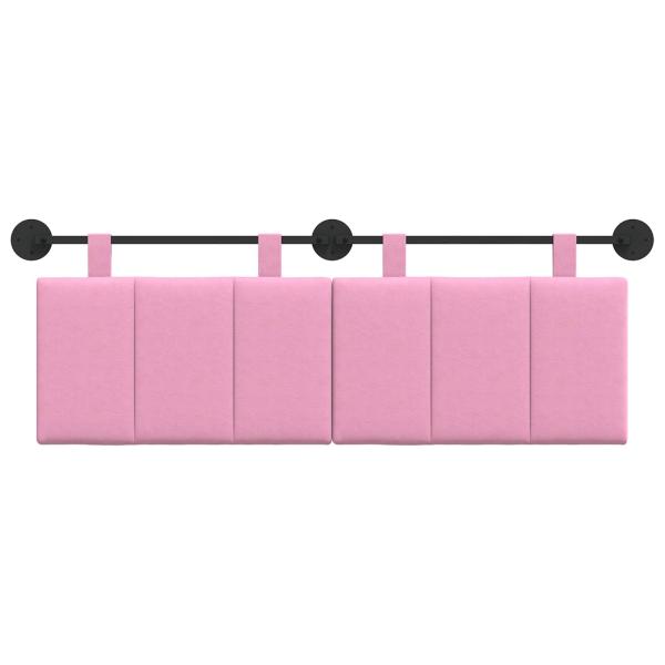 Hängendes Kopfteil Rosa Stoff