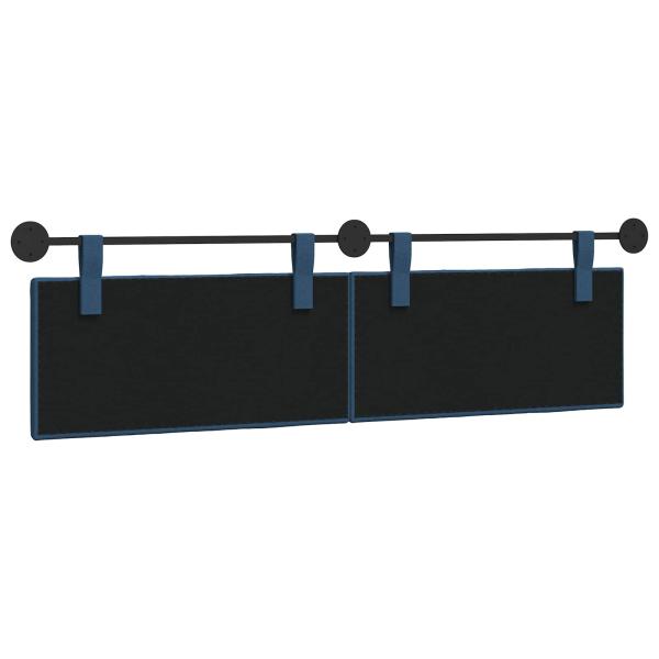 Hängendes Kopfteil Blau Stoff