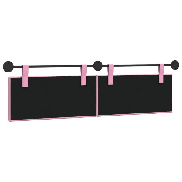 Hängendes Kopfteil Rosa Stoff