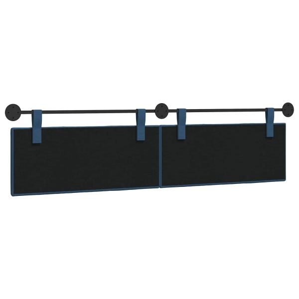 Hängendes Kopfteil Blau Stoff