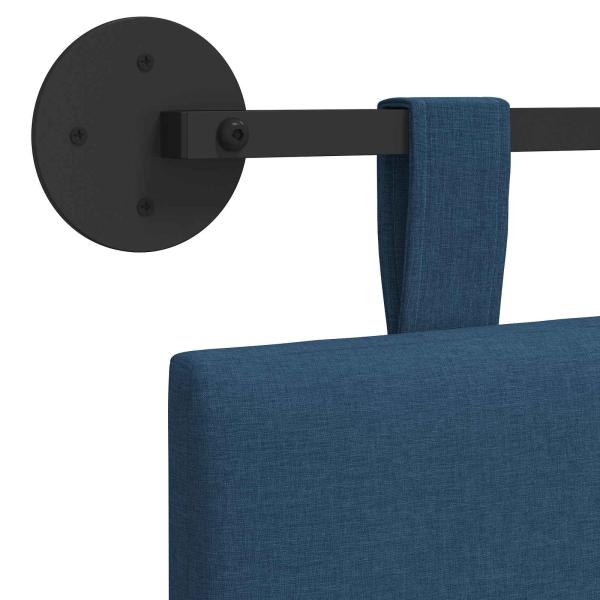 Hängendes Kopfteil Blau Stoff