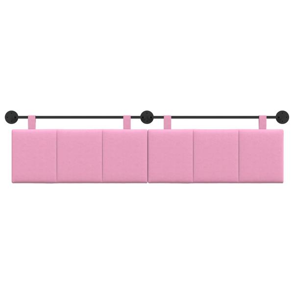 Hängendes Kopfteil Rosa Stoff