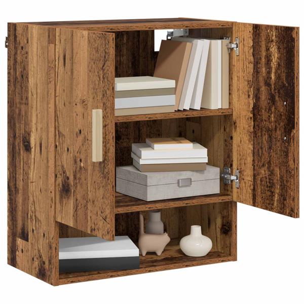 Wandschrank 60 x 31 x 70 cm Holzwerkstoff Altholz
