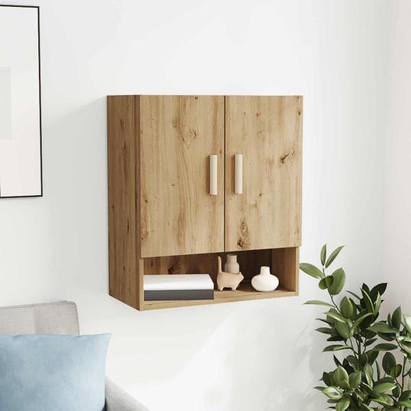 ARDEBO.de - Wandschrank 60 x 31 x 70 cm Holzwerkstoff Kunsthandwerk Eiche