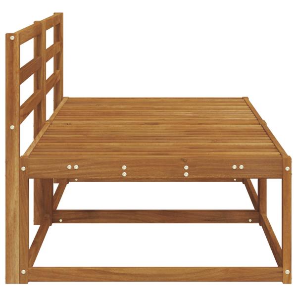 2 Stück Outdoor Mittelsofa Natur 158 x 83 x 73 cm