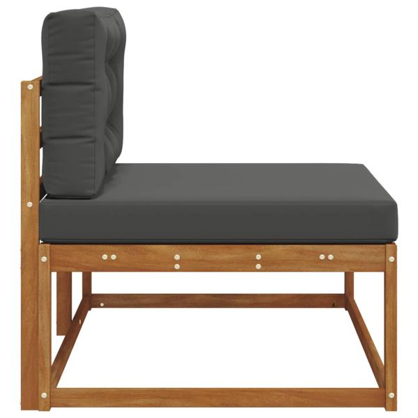 Outdoor Endsofa mit Kissen Natur 115 x 83 x 73 cm