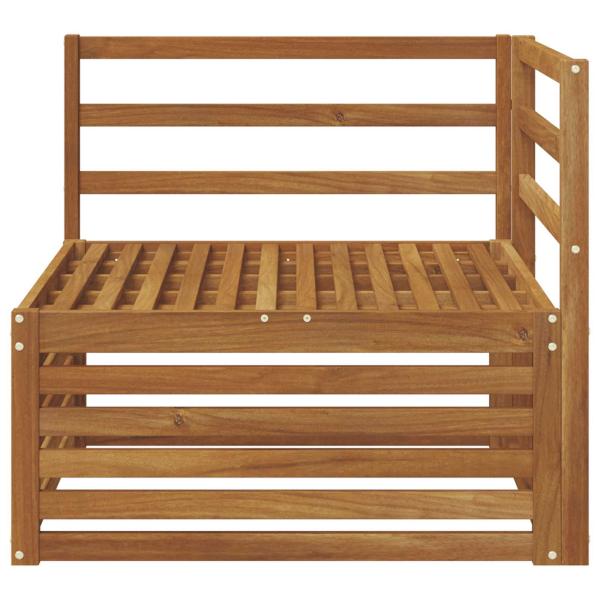 Outdoor Ecksofa Massivholz Akazie Natur 83 x 83 x 73 cm