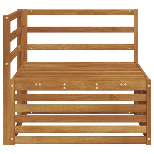 Outdoor Ecksofa Massivholz Akazie Natur 83 x 83 x 73 cm