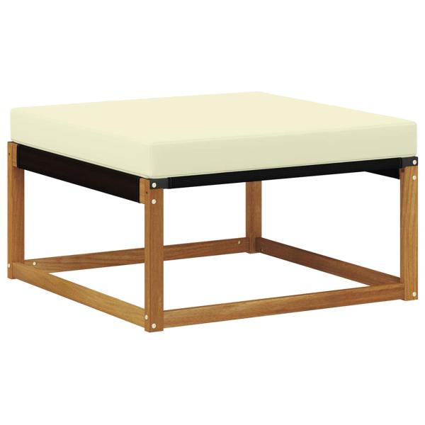 Outdoor-Fußhocker Massivholz Akazie Natur
