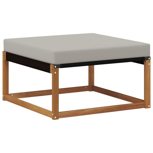 Outdoor-Fußhocker Massivholz Akazie Natur