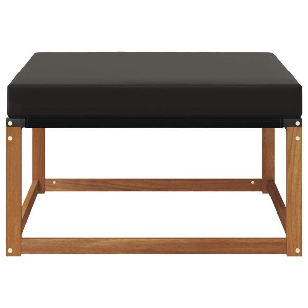 Outdoor-Fußhocker Massivholz Akazie Natur