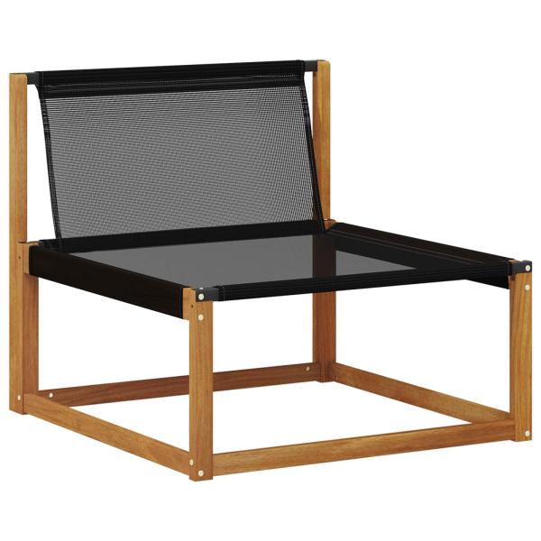 2 stk. Outdoor Mittelsofa Massivholz Akazie Natur