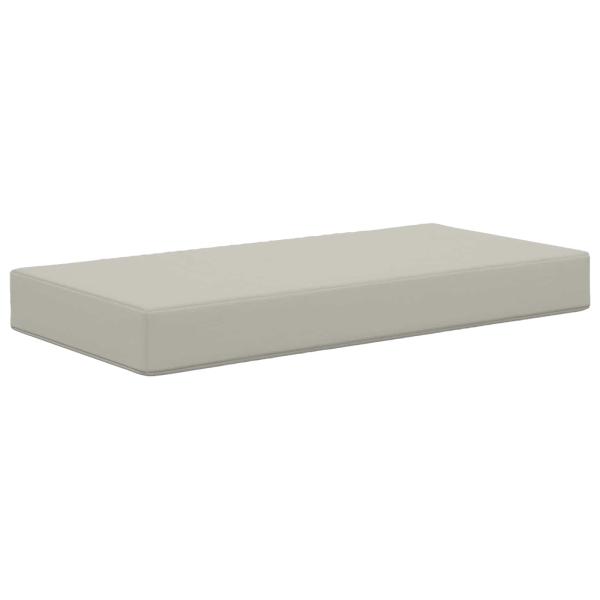 Sitzkissen für Outdoor Grau 80 x 40 x 8 cm 100 % Polyester