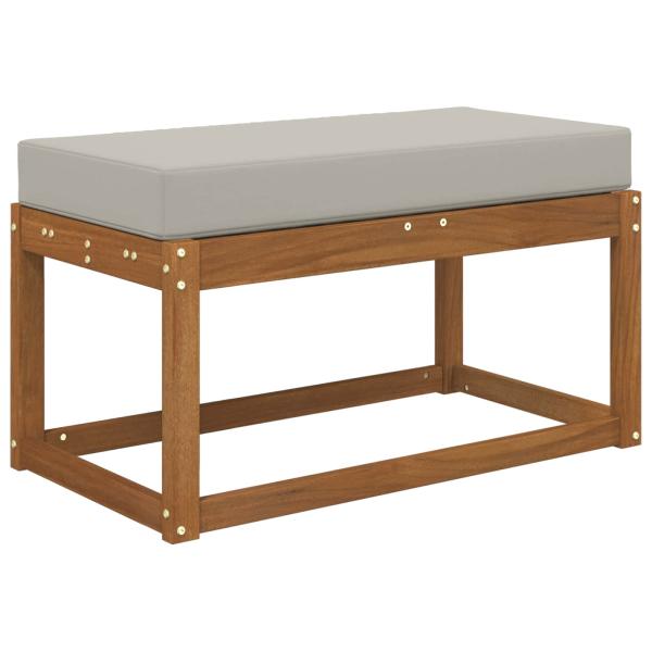 Sitzkissen für Outdoor Grau 80 x 40 x 8 cm 100 % Polyester