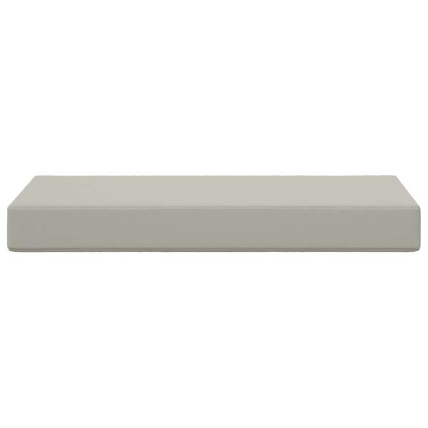 Sitzkissen für Outdoor Grau 80 x 40 x 8 cm 100 % Polyester