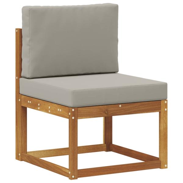 5 stk. Outdoor-Sofagarnitur Massives Akazienholz und Polyester