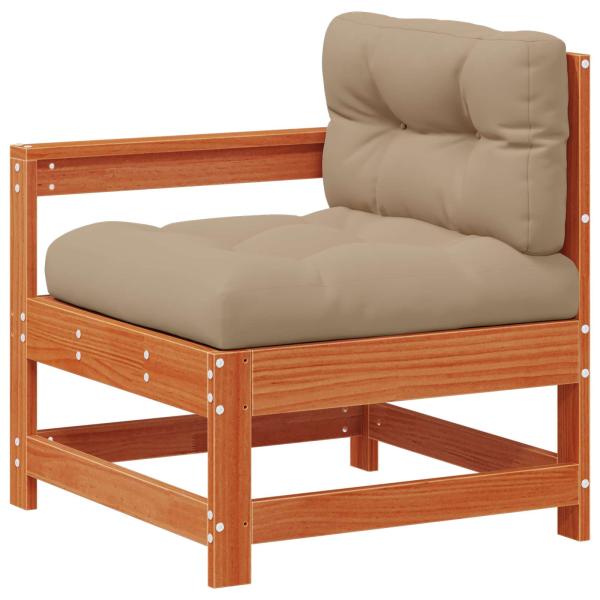 Garten-Lounge-Set 10 stk. Wachsbraun Massives Kiefernholz