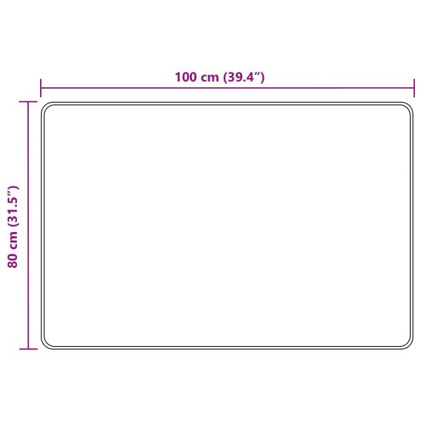 Teppichläufer MARSA Waldgrün 80 x 100 cm Polyester und PVC