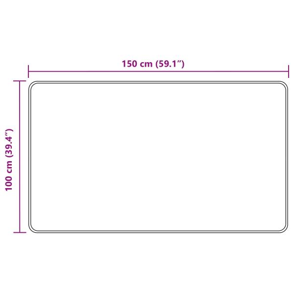 Teppichläufer MARSA Waldgrün 100 x 150 cm Polyester und PVC
